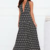 The Softest Statement Halter Maxi Dress Black