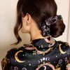 Satin Scrunchie Black Mystic Moth - Default Title