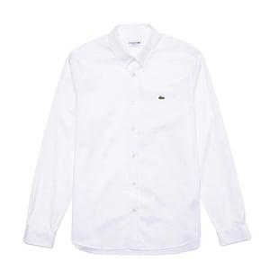 Lacoste L/S Slim Fit Cotton Shirt White