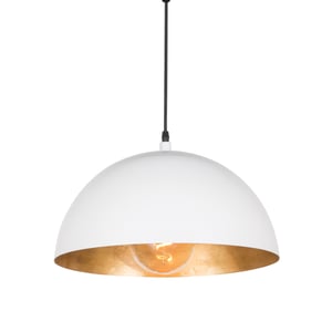 Sigmund Modern White And Gold Small Pendant Light