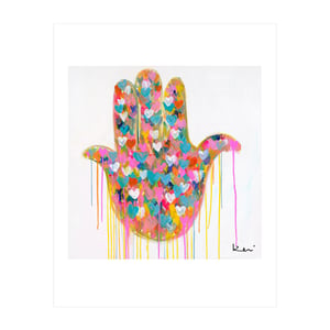 Super Duper Hamsa Hand Mini Art Print