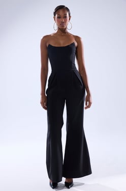 AKIRA Lovely Days Jumpsuit | Black | Size 1X