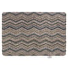 Ribbon Grey Zig Zag Washable Doormat - 50x75cm