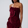 AKIRA Flower Power Velvet Mini Dress | Size Medium