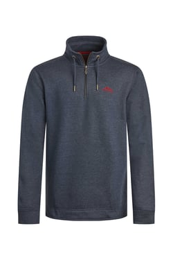 Weird Fish Brampton Branded 1/4 Zip Sweatshirt Navy Size 3XL
