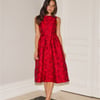 All Things Girly Midi Dress Red