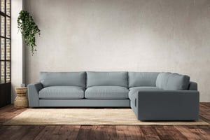 nkuku Guddu Right Hand Corner Sofa | Make To Order | Grand | Recycled Cotton Horizon