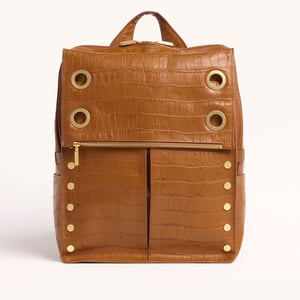 Hammitt Montana Backpack Canyon Crocco Brushed Gold XL
