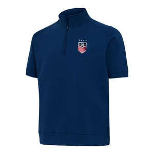 Men's Antigua USWNT Trophy 1/4 Navy Polo / XL