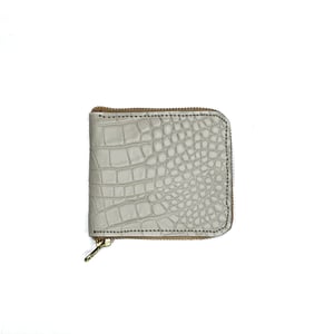 Everyday Croco Leather Wallets - Cream