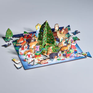 Winter Woodland - Advent Calendar with  Stand Up Pieces