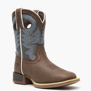 Durango® Lil' Rebel Pro Big Kid's Blue Western Boot