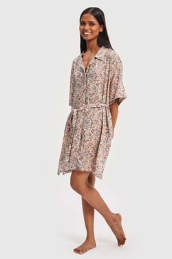 Cloud 9 Night Shirt Dress - Moonbeams and Starbursts / M