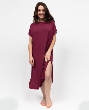 Yasmin Womens Jersey Long Nightdress - 28