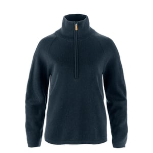 Fjallraven Womens Ovik Lite Half Zip Dark Navy
