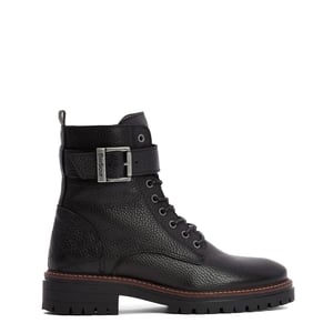 Barbour Womens Heidi Commando Lace Up Boots Black