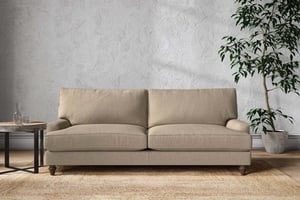 nkuku Marri Sofa | Make To Order | Grand | Brera Linen Pebble