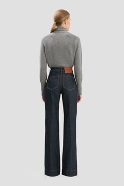 Victoria Beckham Alina Stretch Jean In Indigo Rinse - 34W 34L - Womens