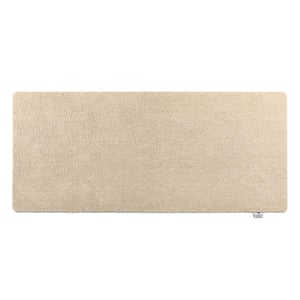 Plain Fleck - Beige Washable Runner - 80x150cm