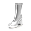 DREAM PAIRS Y2K Square Toe Platform Mid calf Boots