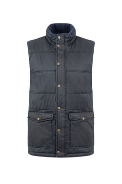 Weird Fish Dover Wadded Gilet Navy Size XL