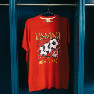 Unisex Homage USMNT Retro Dos a Cero Red Tee / 2X