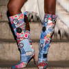 AKIRA Azalea Wang Sylrila Multi Abstract Boot | Size 9