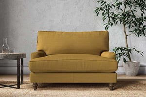 nkuku Marri Love Seat | Make To Order | Recycled Cotton Ochre | No Colour