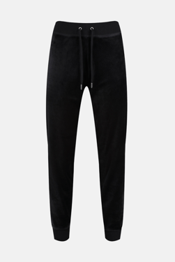 BLACK CLASSIC VELOUR CUFFED JOGGER - XXS / Black