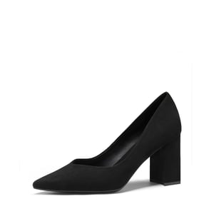 DREAM PAIRS Pointed Toe Chunky High Heel Pumps