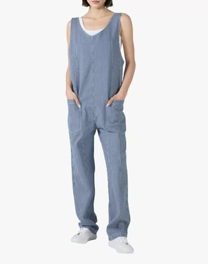 Women's Sleeveless Jumpsuit Lightweight One-Piece Workwear