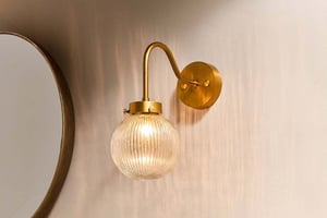 nkuku Konnie Bathroom Wall Light | Lights | One Size | Clear