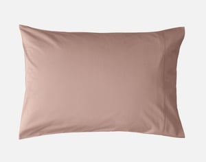 QE Home 310TC Bamboo Cotton Pillowcases in Thistle (Set of 2), Brown, Standard