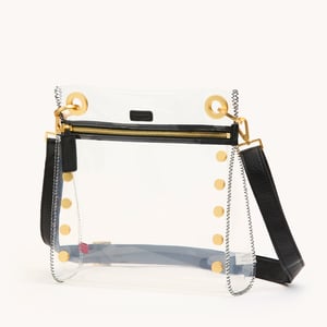 Hammitt Tony Clear Black Brushed Gold Med
