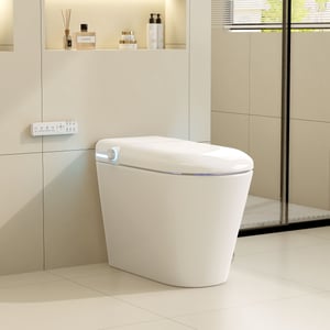 Self Cleaning Heated Seat Japanese Toilet With Bidet Spray And Auto Lid