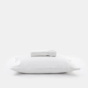Signature Small Sheet Set Twin XL PROSSIONI® White Beach House Linen , Luxury Organic Bedding and Sheet Sets , PROSSIONI