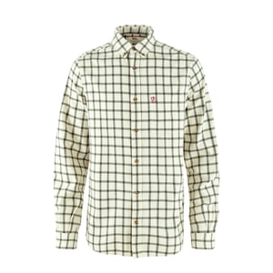 Fjallraven Ovik Flannel Shirt Chalk White / Laurel Green