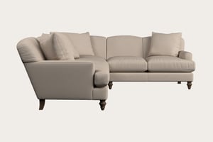 nkuku Deni Right Hand Corner Sofa | Make To Order | Super Grand | Recycled Cotton Natural