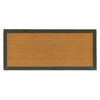 Printed Coir Border Green Runner - 55x125cm