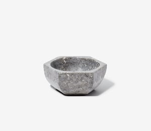 Marble Accent Bowl - Grey