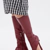 AKIRA Azalea Wang Cecile Sandal | Burgundy | Size 6.5