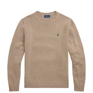 Polo Ralph Lauren Cotton Crewneck Sweater Bronze Melange