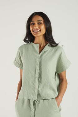 The Daydreams Shirt in Light Olive - Light Olive / XL