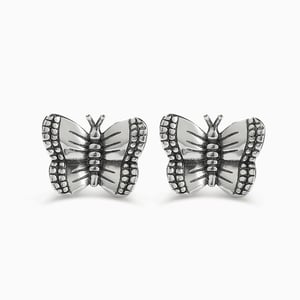 Jeulia "Adorable Butterfly" Sterling Silver Earrings