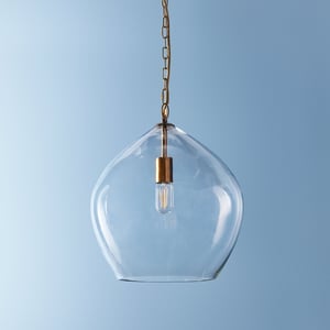 Saladin pendant light in clear glass