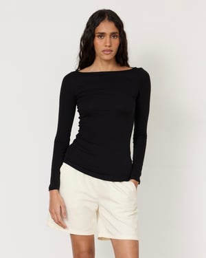 Lane Boatneck Top - Large