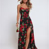 Riviera Sunset Maxi Dress Black