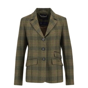 Barbour Womens Carlby Tailored Wool Blazer Arabesque/Brown