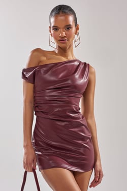 AKIRA Kylie PU Mini Dress | Size 2X