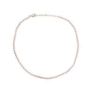 Seed Pearl Necklace Pink